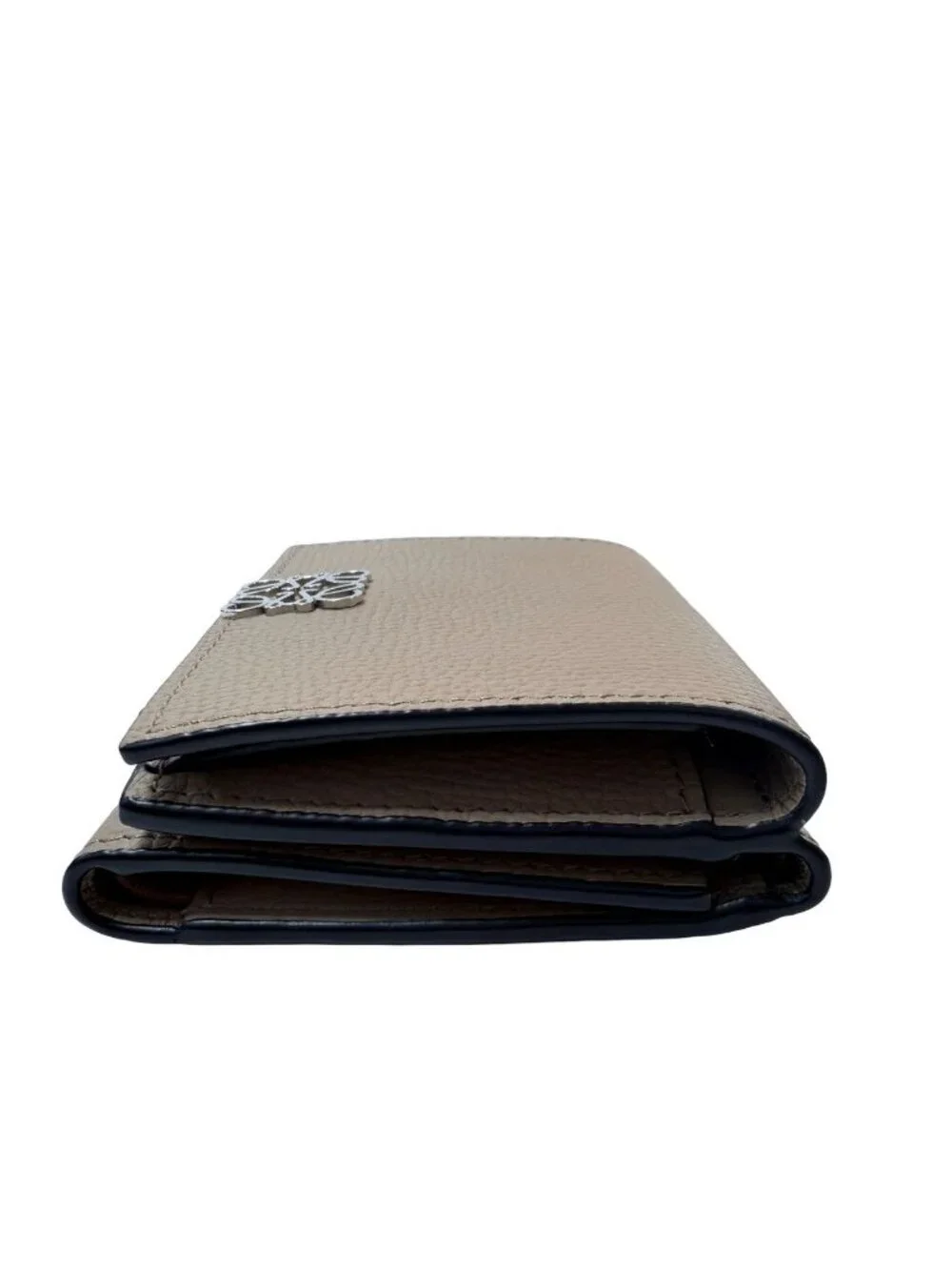 Loewe Anagram Trifold Wallet Sand Calfskin